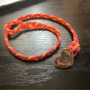 James Avery retired Braided Heart Pendant bracelet